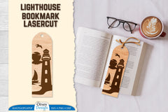 Lighthouse Bookmark SVG Bundle 3 - CraftNest - Digital Crafting and Art