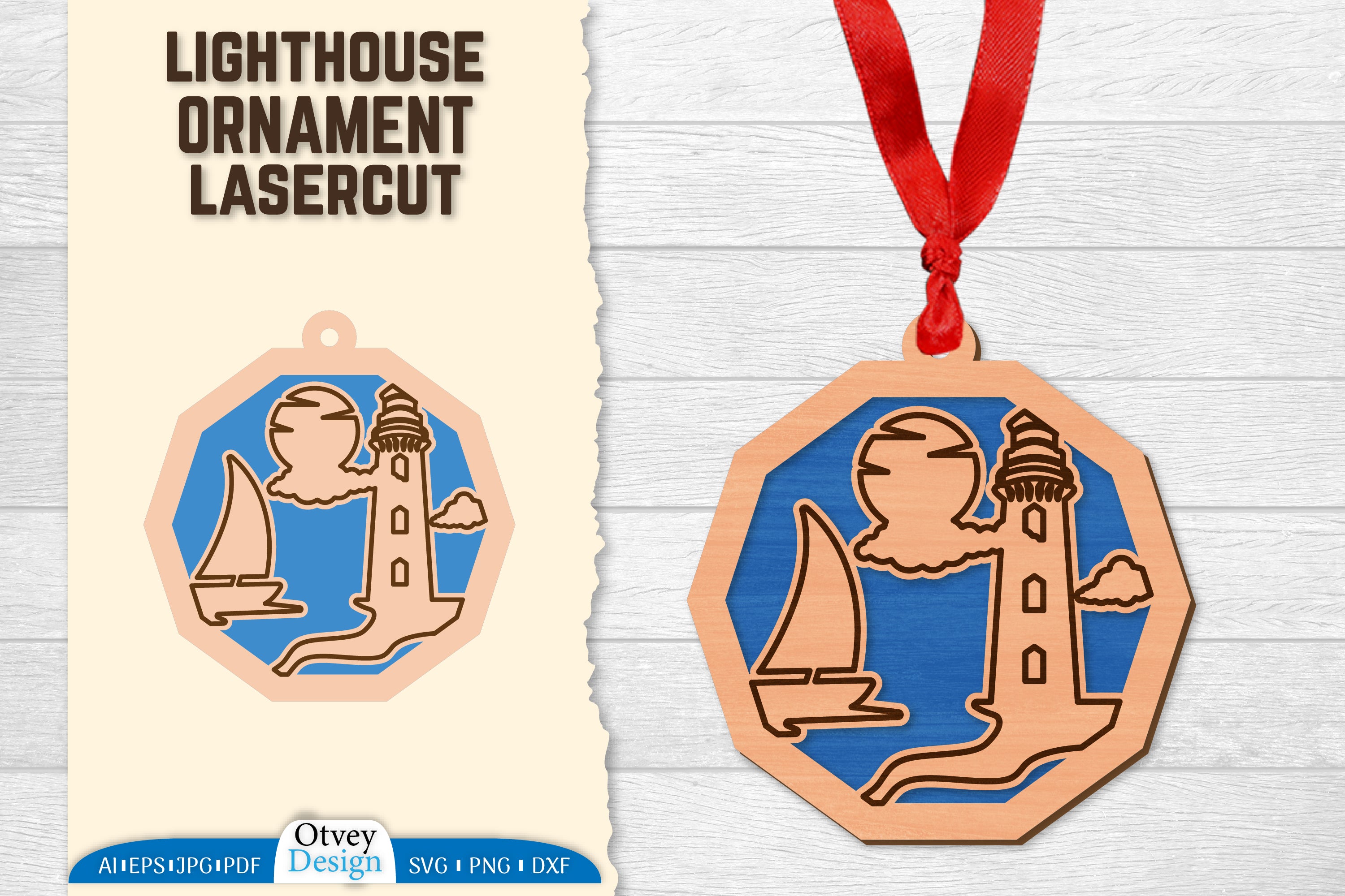 Lighthouse Lasercut Ornament SVG Bundle 65 - CraftNest - Digital Crafting and Art