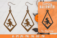 Earring Halloween Lasercut SVG Bundle 119 - CraftNest - Digital Crafting and Art