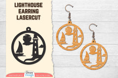 Lighthouse Earring Lasercut SVG Bundle 15 - CraftNest - Digital Crafting and Art