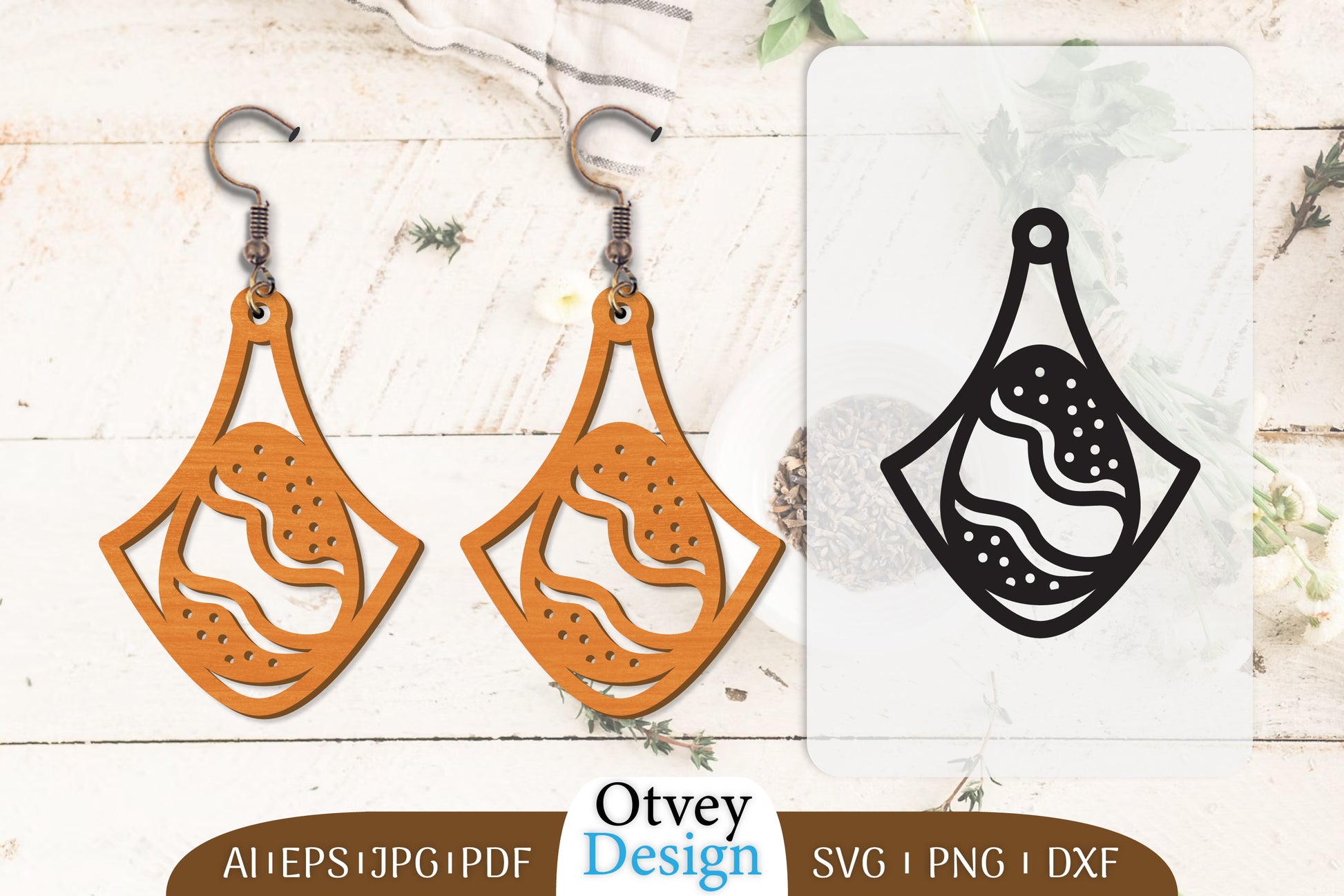 Happy Easter Egg Earring Lasercut SVG Bundle 27 - CraftNest - Digital Crafting and Art