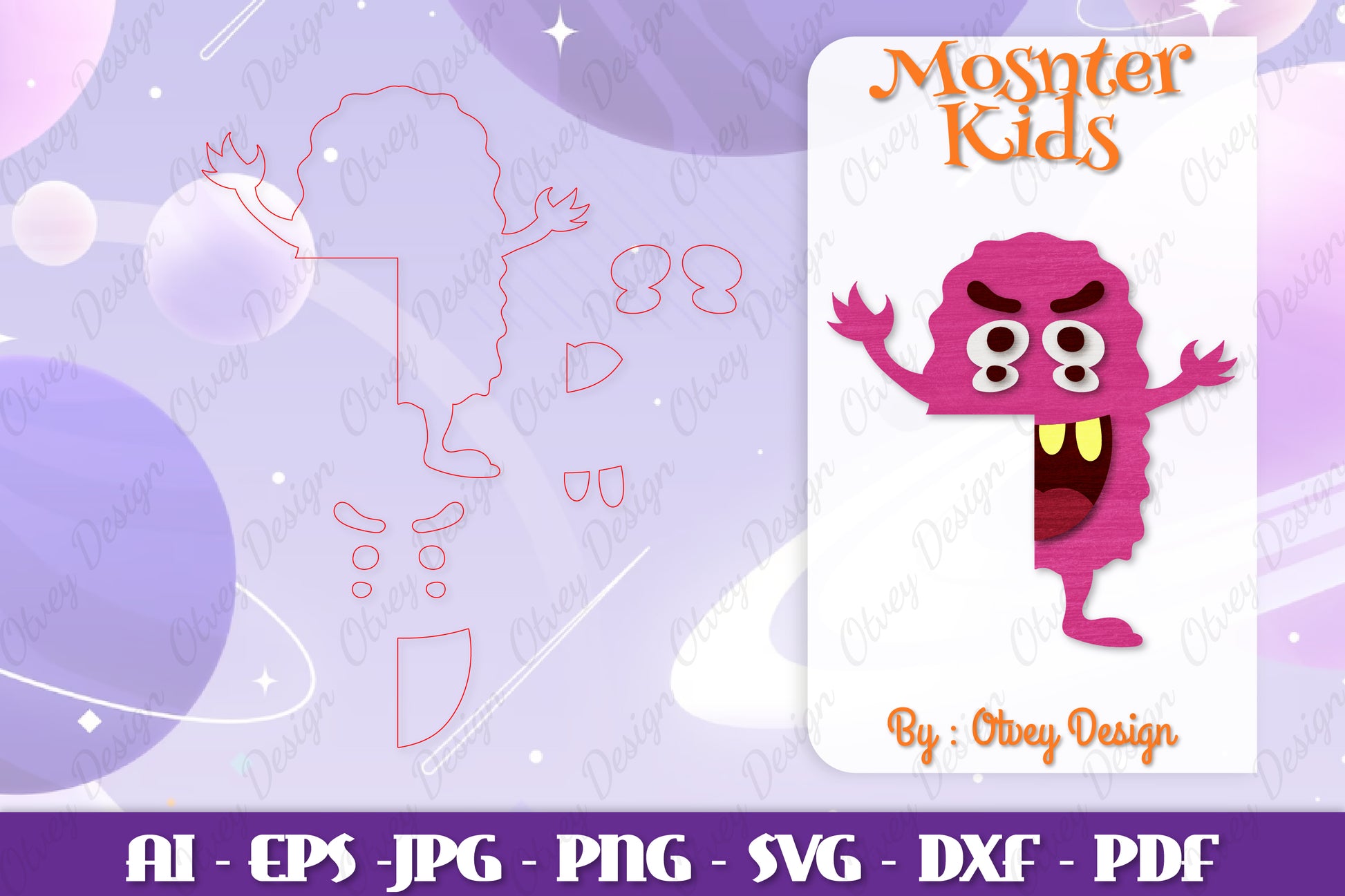 Monster Kids Corner Door Lasercut SVG Bundle 12 - CraftNest - Digital Crafting and Art