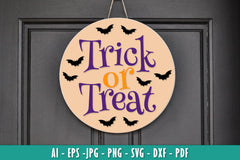 Halloween Round Wall Hanger Decoration SVG Bundle 4 - CraftNest - Digital Crafting and Art