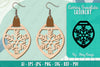 Snowflake Earring Lasercut SVG Bundle