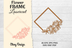 5 Frame Flower Lasercut SVG Bundle 12 - CraftNest - Digital Crafting and Art