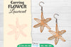 Earring Flower Lasercut SVG Bundle