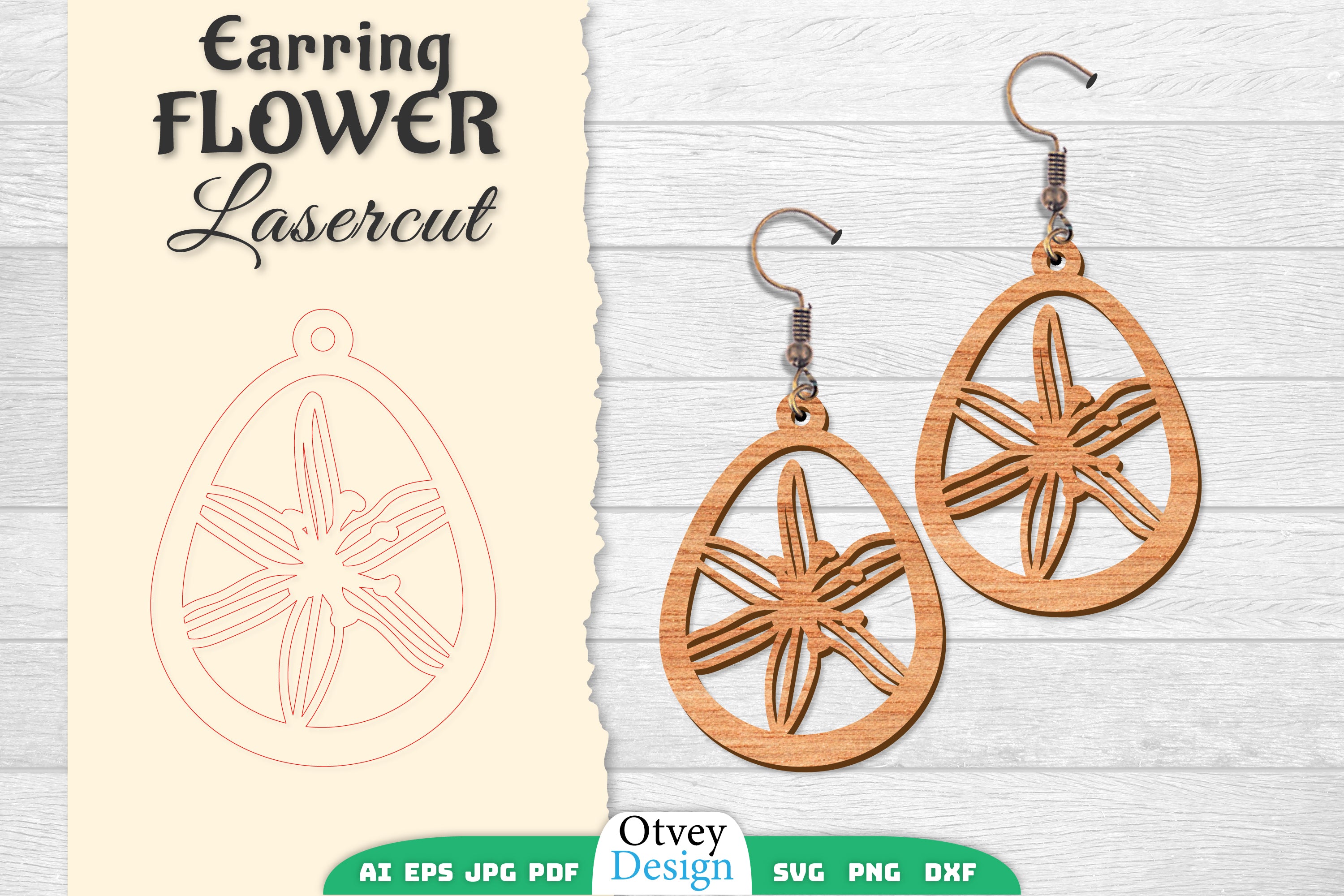 Earring Flower Lasercut SVG Bundle 56 - CraftNest - Digital Crafting and Art