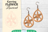 Earring Flower Lasercut SVG Bundle