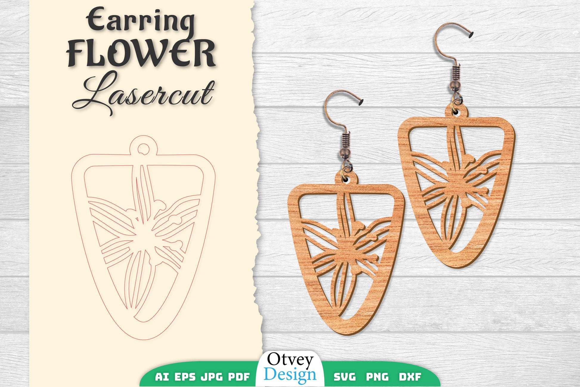 Earring Flower Lasercut SVG Bundle 71 - CraftNest - Digital Crafting and Art