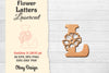 Flower Letters Laser Cut File SVG Bundle
