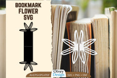Cutout Flower Bookmark SVG Bundle 12 - CraftNest - Digital Crafting and Art