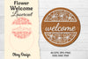 Flower Welcome Lasercut SVG Bundle