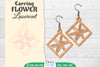 Earring Flower Lasercut SVG Bundle