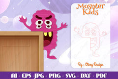 Monster Kids Corner Door Lasercut SVG Bundle 12 - CraftNest - Digital Crafting and Art