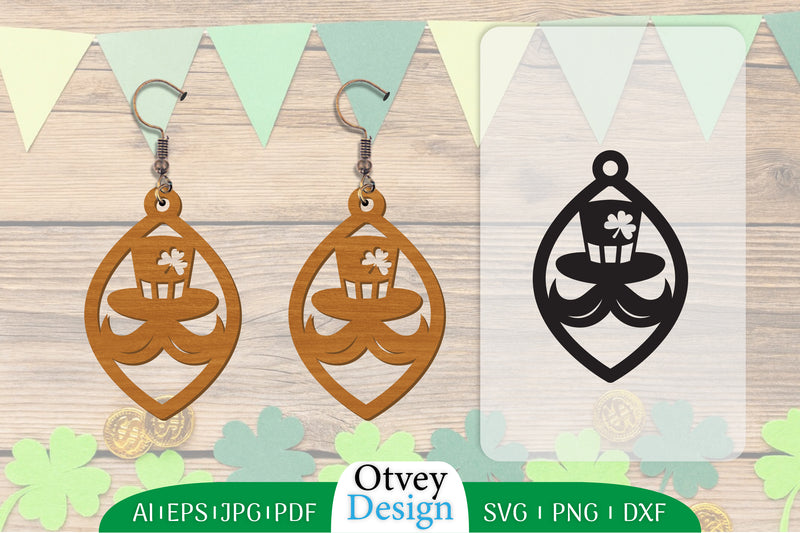 St Patrick's Day Earring Lasercut SVG Bundle 46 - CraftNest - Digital Crafting and Art