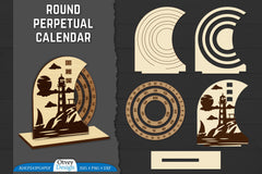 2077 Perpetual Calendar SVG Bundle - CraftNest - Digital Crafting and Art