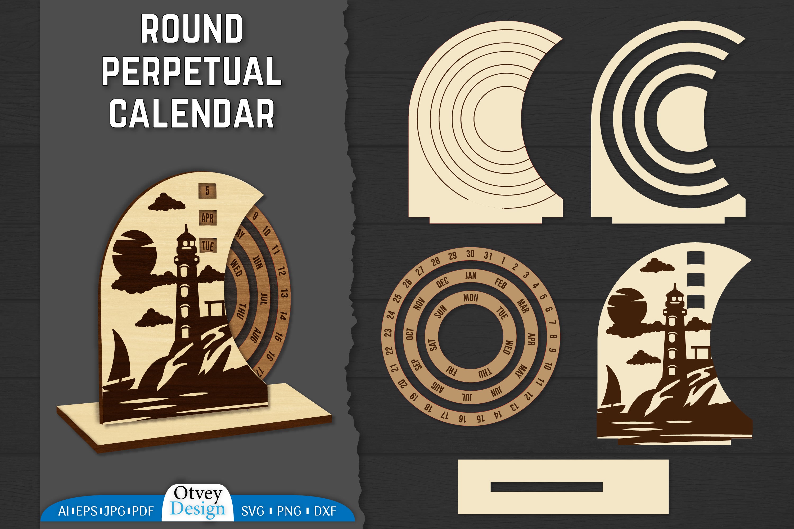 2077 Perpetual Calendar SVG Bundle - CraftNest - Digital Crafting and Art