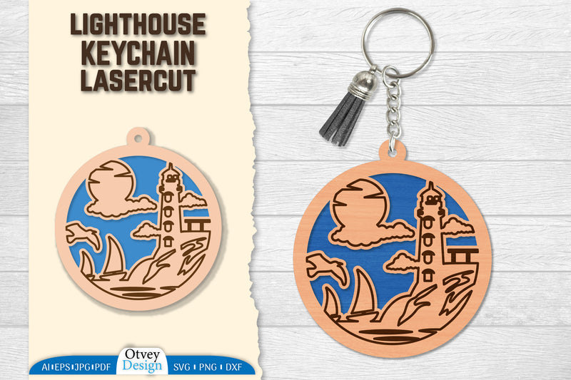Lighthouse Lasercut Ornament SVG Bundle 6 - CraftNest - Digital Crafting and Art