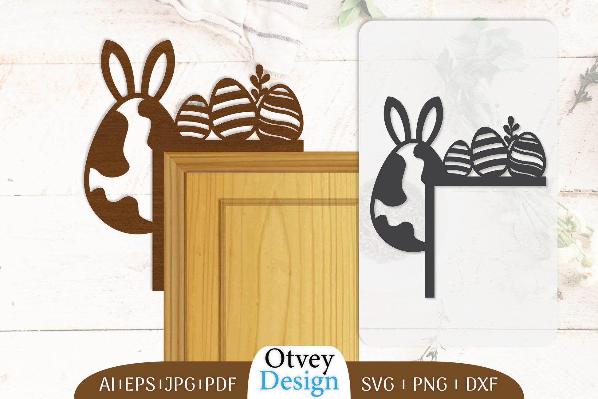 Happy Easter Egg Door Corner SVG Bundle 2 - CraftNest - Digital Crafting and Art