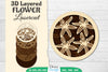 3D Layered Flower Lasercut SVG Bundle