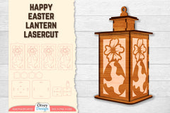 Happy Easter Lantern Lasercut SVG Bundle 4 - CraftNest - Digital Crafting and Art