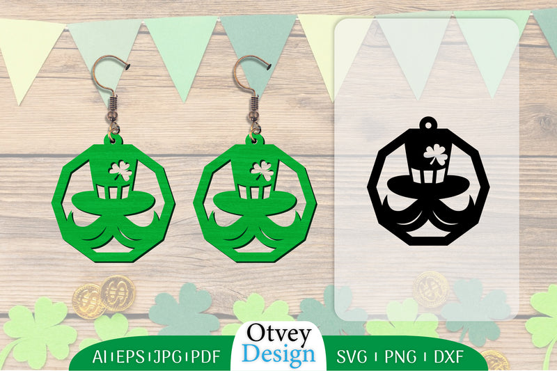 St Patrick's Day Earring Lasercut SVG Bundle 103 - CraftNest - Digital Crafting and Art