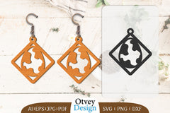 Happy Easter Egg Earring Lasercut SVG Bundle 16 - CraftNest - Digital Crafting and Art