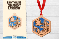 Lighthouse Lasercut Ornament SVG Bundle 57 - CraftNest - Digital Crafting and Art