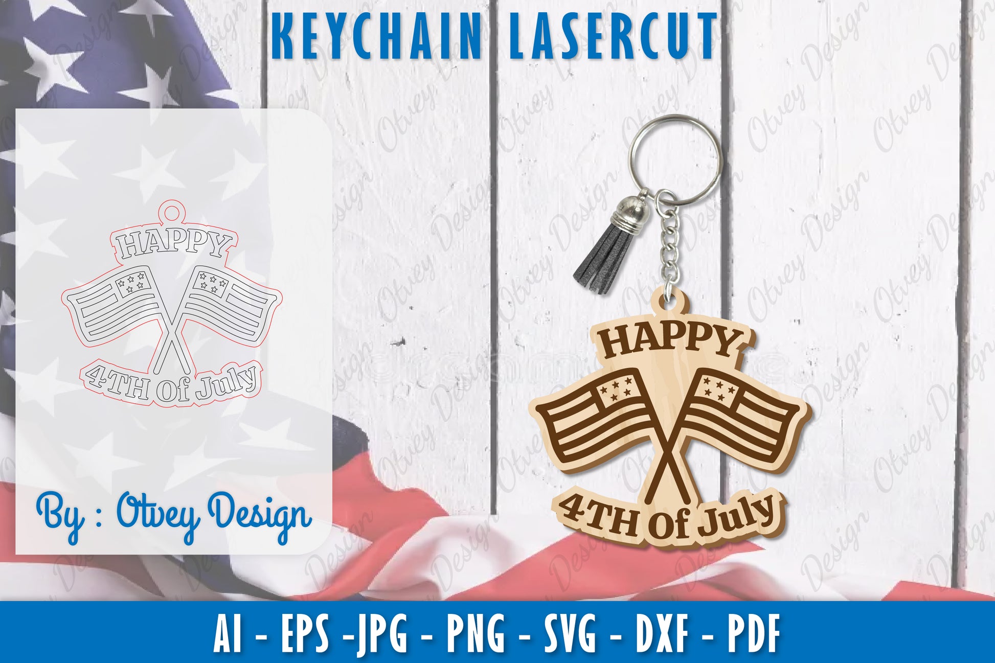 Patriotic Keychain SVG Bundle 4 - CraftNest - Digital Crafting and Art