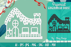 Gingerbread House Papercut SVG Bundle 4 - CraftNest - Digital Crafting and Art