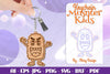 Monster Kids Keychain SVG Bundle