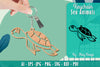 Keychain Sea Animals Lasercut SVG Bundle
