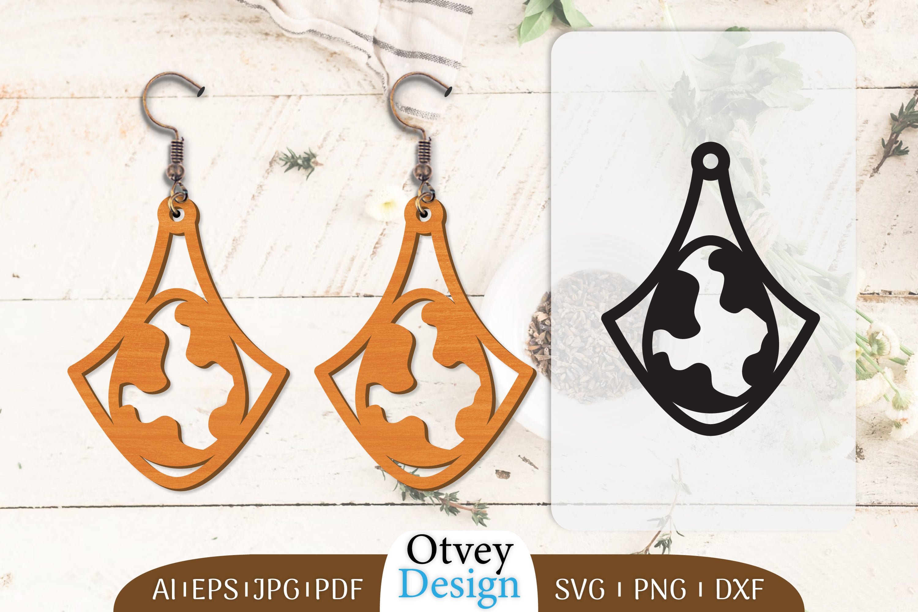 Happy Easter Egg Earring Lasercut SVG Bundle 28 - CraftNest - Digital Crafting and Art