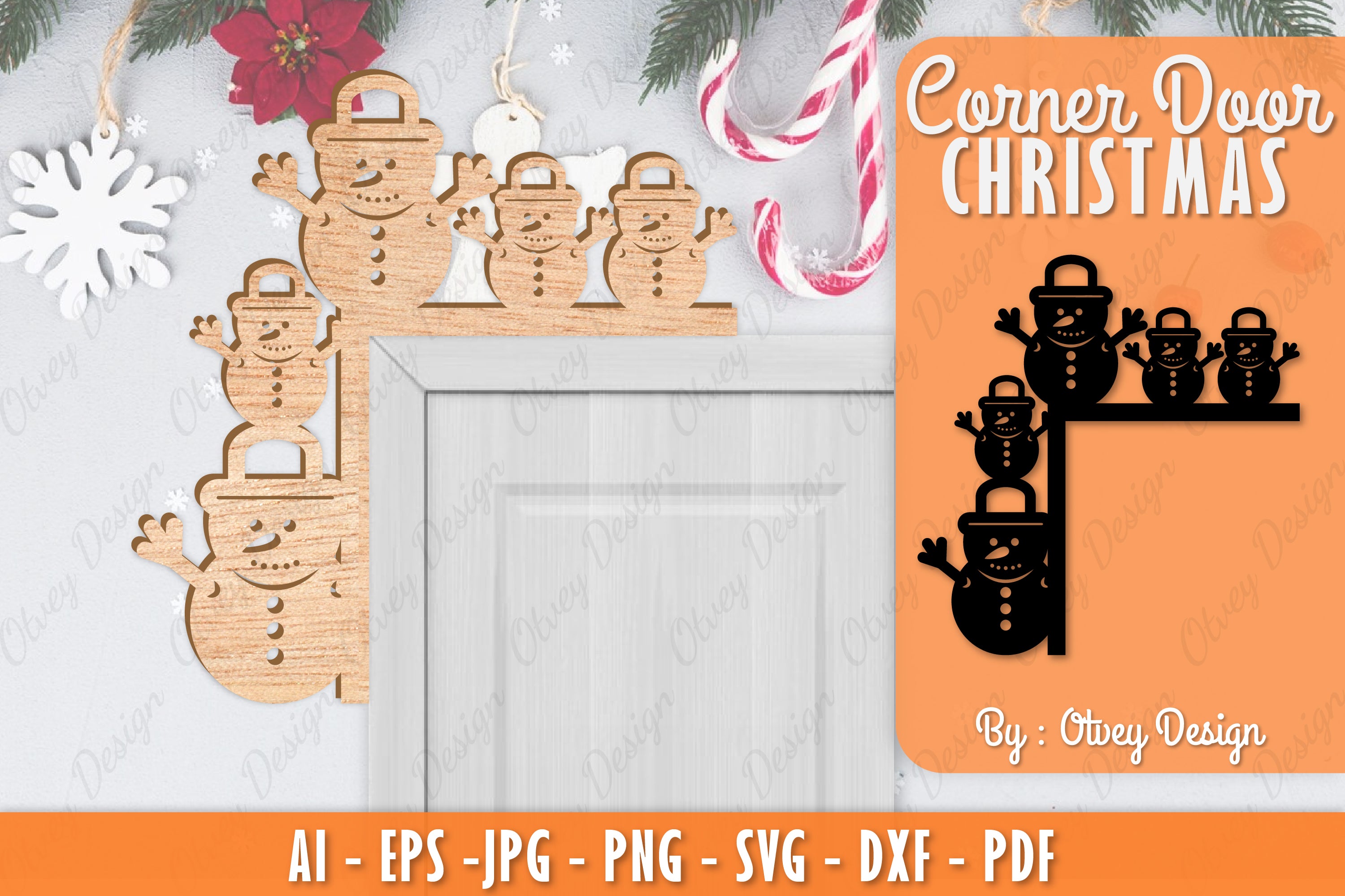 Christmas Corner Door SVG Bundle 4 - CraftNest - Digital Crafting and Art