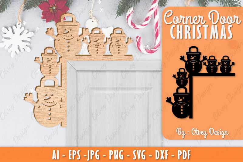 Christmas Corner Door SVG Bundle 4 - CraftNest - Digital Crafting and Art