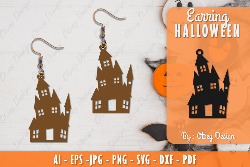 Earring Halloween Lasercut SVG Bundle 4 - CraftNest - Digital Crafting and Art
