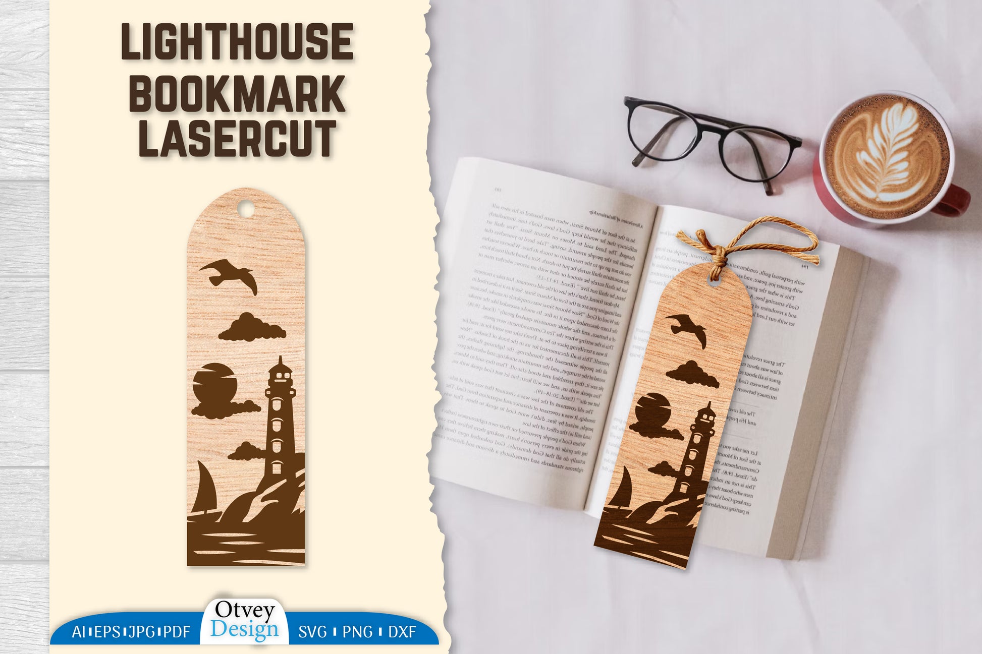 Lighthouse Bookmark SVG Bundle 4 - CraftNest - Digital Crafting and Art