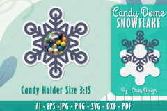 Snowflake Candy Dome SVG Bundle 4 - CraftNest - Digital Crafting and Art