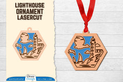 Lighthouse Lasercut Ornament SVG Bundle 41 - CraftNest - Digital Crafting and Art