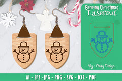 Christmas Earrings SVG Bundle 141 - CraftNest - Digital Crafting and Art