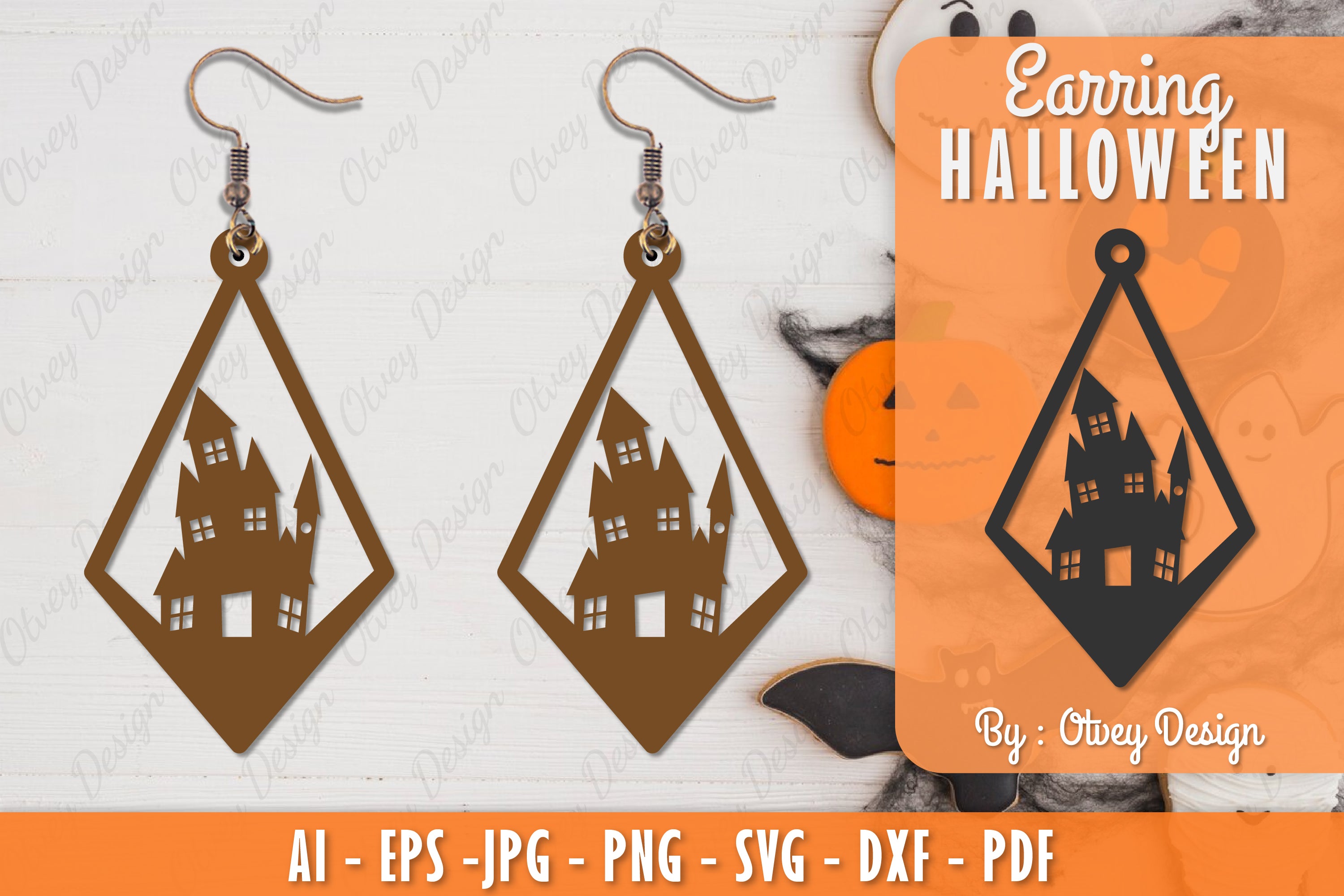Earring Halloween Lasercut SVG Bundle 120 - CraftNest - Digital Crafting and Art
