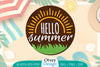 Summer Round Door Hanger SVG Bundle