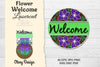 Flower Welcome Lasercut SVG Bundle