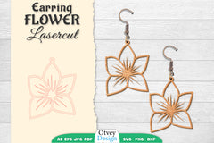 Earring Flower Lasercut SVG Bundle 13 - CraftNest - Digital Crafting and Art