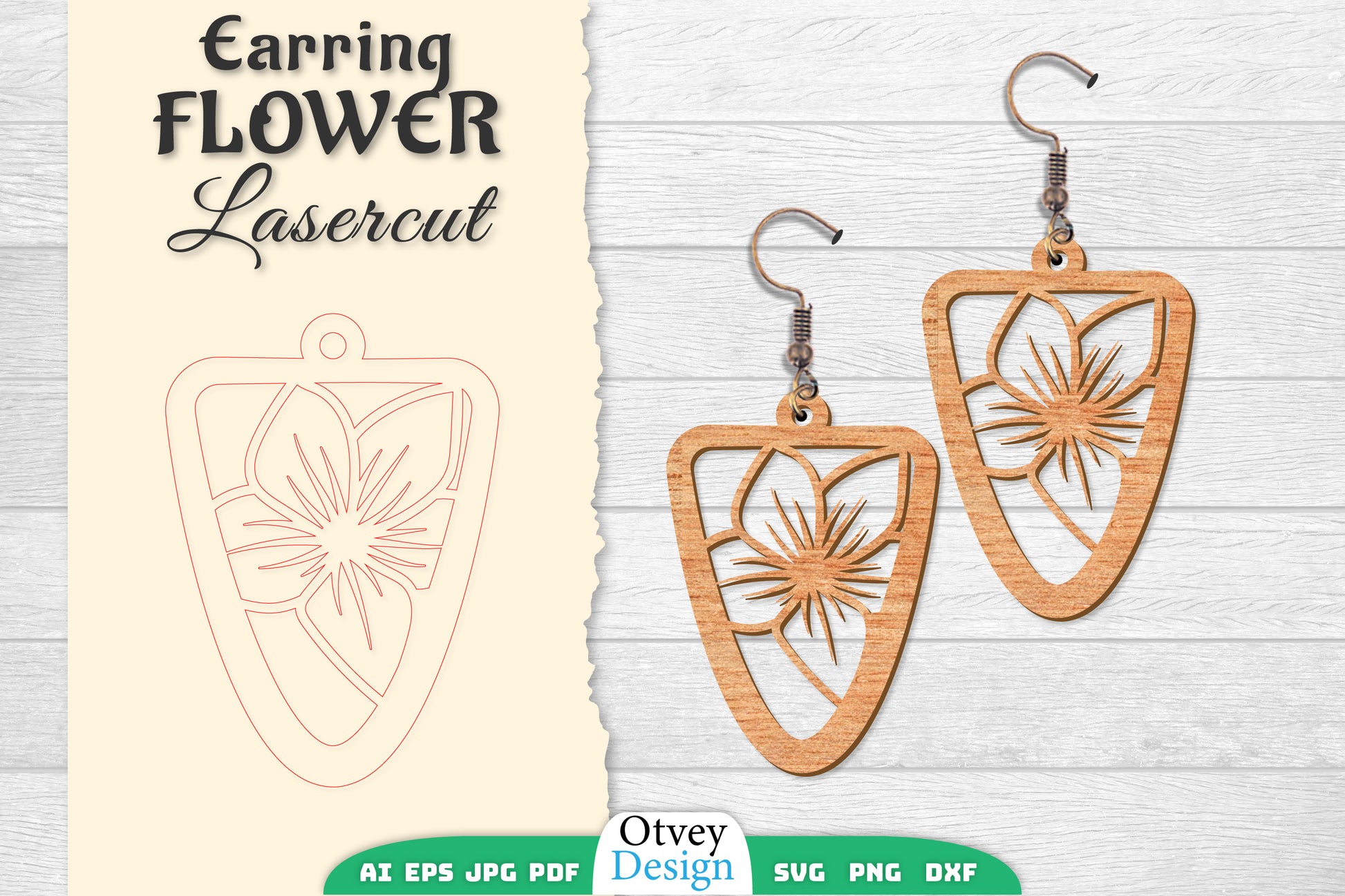 Earring Flower Lasercut SVG Bundle 72 - CraftNest - Digital Crafting and Art