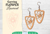Earring Flower Lasercut SVG Bundle