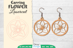 Earring Flower Lasercut SVG Bundle 27 - CraftNest - Digital Crafting and Art