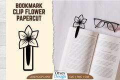 Clip Bookmark Flower SVG Bundle 12 - CraftNest - Digital Crafting and Art
