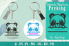 Animals Peeking Keychain SVG Bundle