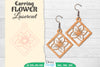 Earring Flower Lasercut SVG Bundle